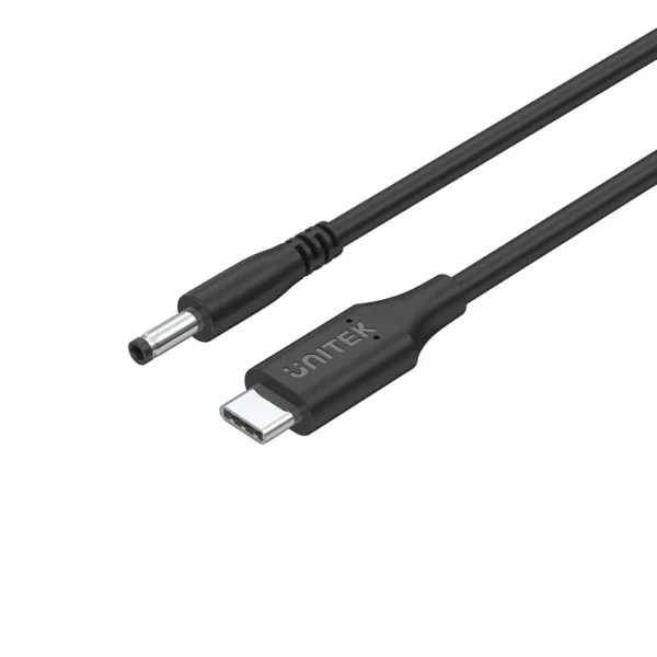 UNITEK C14120BK-1.8M USB-C TO DC ( 4.5 X 3MM ) POWER CHARGING CABLE 65W 1.8M