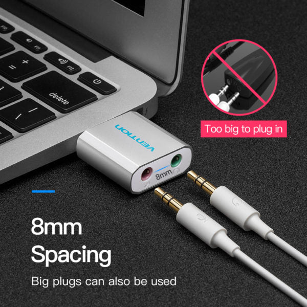 VENTION VAB-S17-B USB EXTERNAL SOUND CARD - Image 3