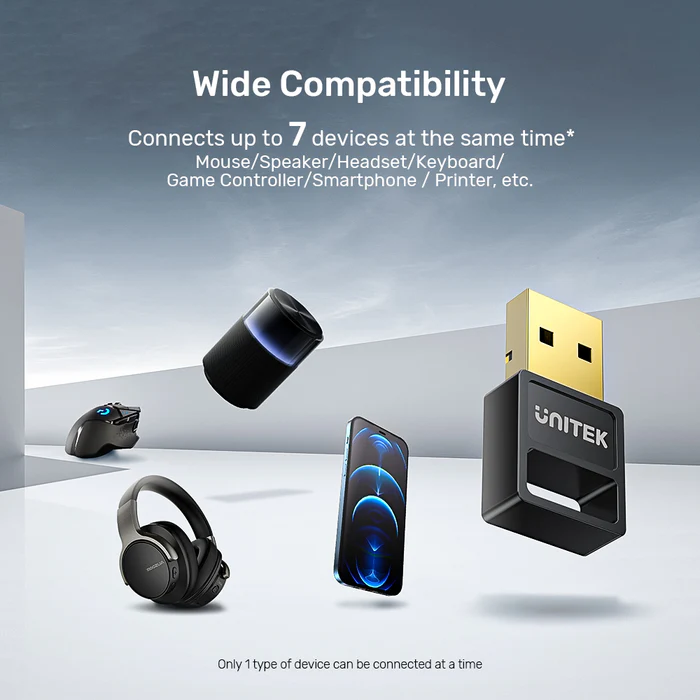 UNITEK B105B USB BLUETOOTH 5.3 ADAPTER - Image 3