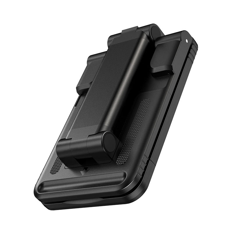 HOCO PH29 Folding Desktop Phone Stand – Adjustable Portable Mobile Holder (Black/White) - Image 3