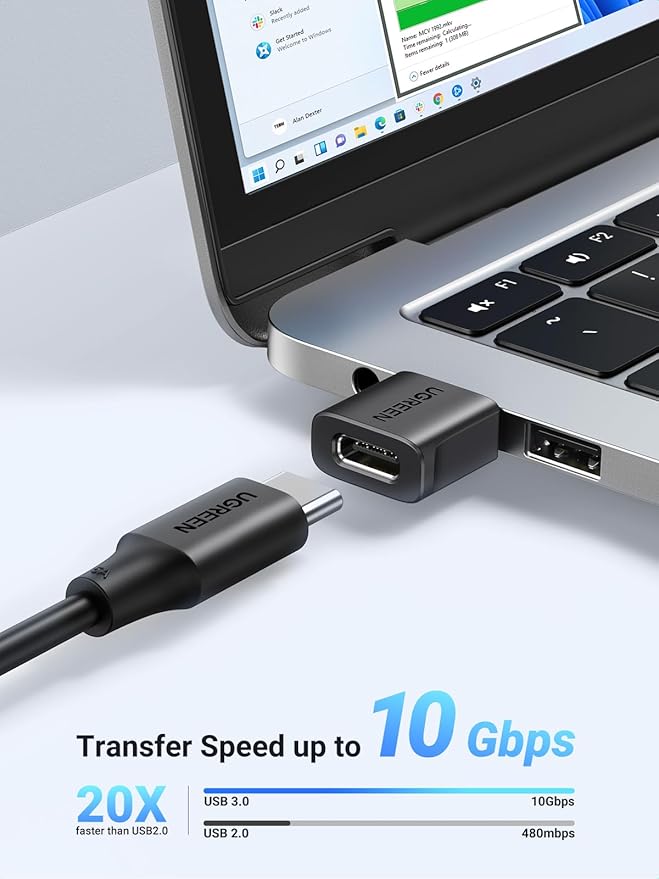 UGREEN 45275 USB-A Male to USB-C Female Adapter Set 2-Pack - Image 2