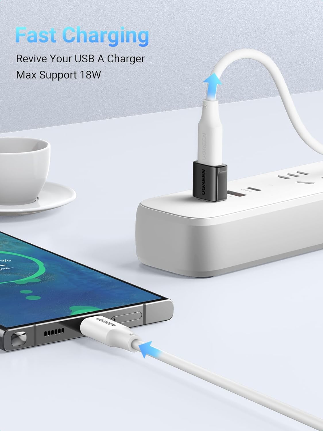UGREEN 45275 USB-A Male to USB-C Female Adapter Set 2-Pack - Image 3