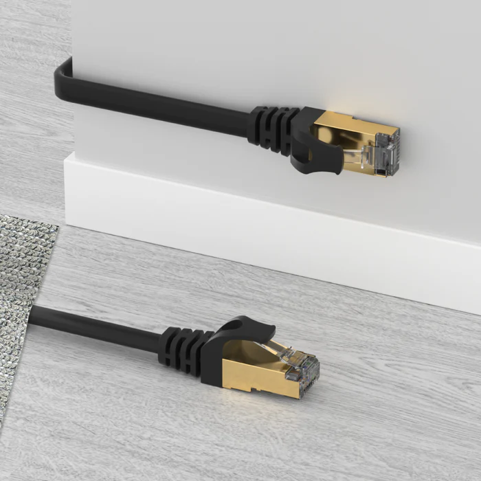 UNITEK C1897BK-1M CAT7 SSTP RJ45 FLAT ETHERNE CABLE 1M BLACK - Image 5