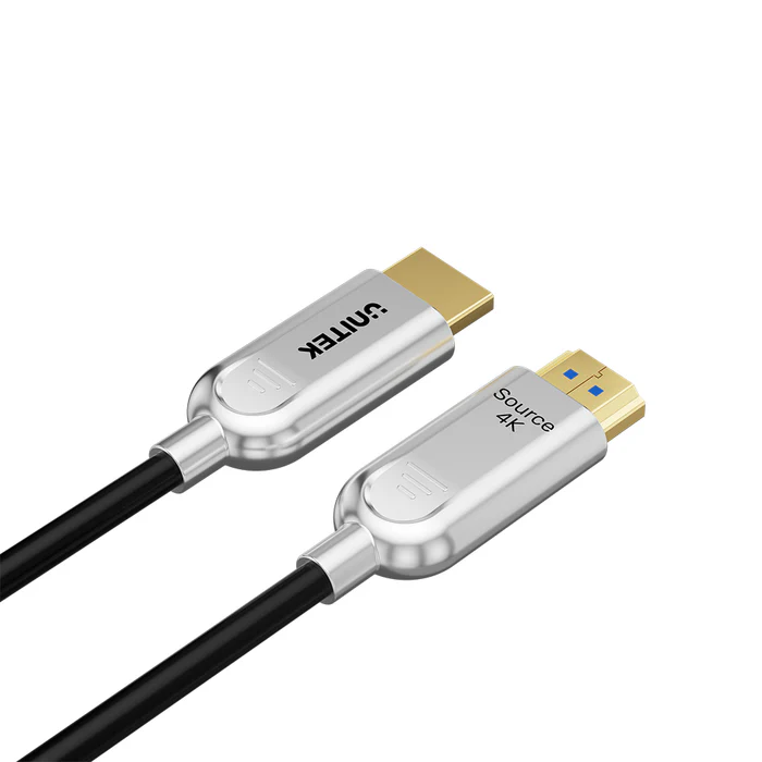 UNITEK C11092ASL-20M HDMI TO HDMI FIBER OPTIC CABLE 4K@60HZ 20M - Image 3