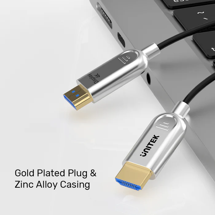 UNITEK C11092ASL-15M HDMI TO HDMI FIBER OPTIC CABLE 4K@60HZ 15M - Image 7