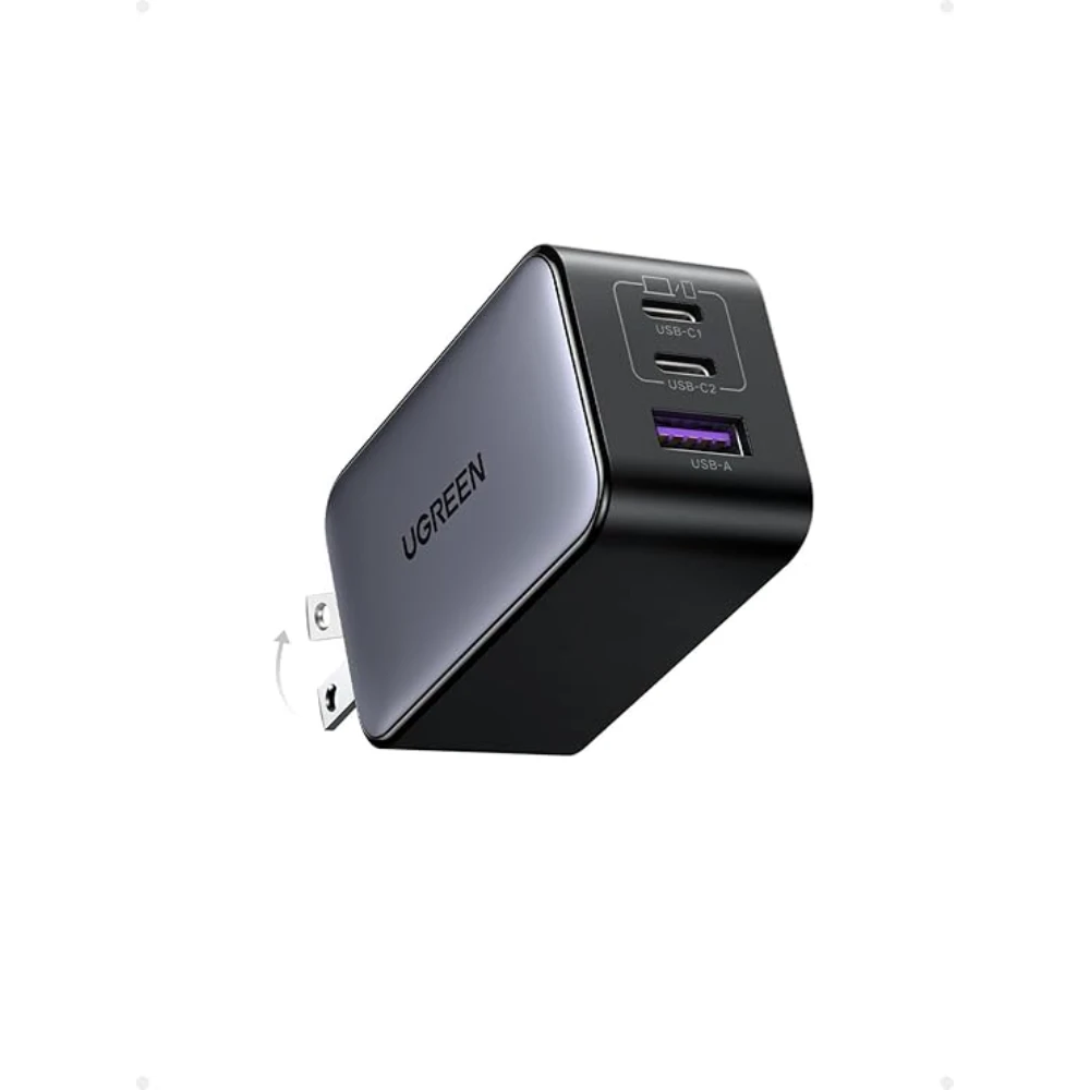 UGREEN 20700 65W 3-PORT GAN FAST CHARGER (USB-CX2 USB-AX1) US