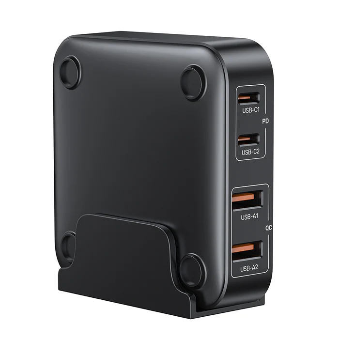 UNITEK P1228ABK01-EU 70W PD3.0 DESKTOP GAN CHARGING STATION (2XUSB-C / 2XUSB-A) - Image 4