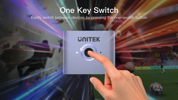 UNITEK V1163A HDMI BIDIRECTIONAL SWITCH 2-IN-1 OUT / 1-IN-2 OUT 8K@60HZ - Image 8