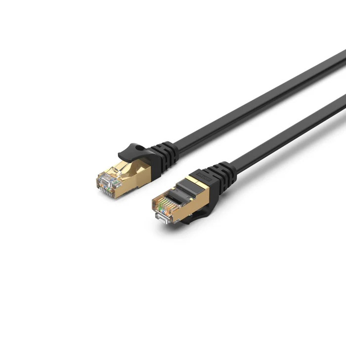 UNITEK C1897BK-1M CAT7 SSTP RJ45 FLAT ETHERNE CABLE 1M BLACK - Image 2