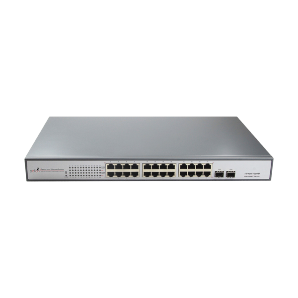 POLLO PLN-1124GB-SFP | 24 Port Gigabit PoE Network Switch with 2 SFP Ports