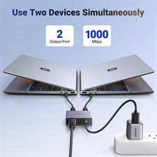 UGREEN 45311 1000Mbps Ethernet Splitter 1 to 2 – Dual LAN Adapter - Image 6