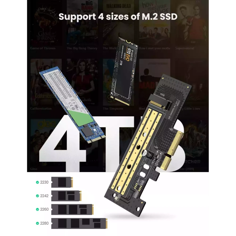 UGREEN 70503 M.2 NVME to PCI Express 3.0 x4 Adapter Card - Image 6