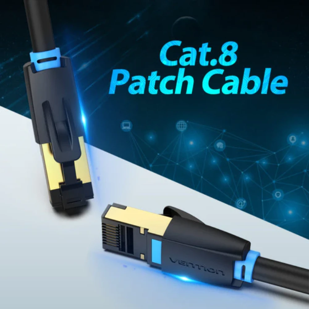 VENTION IKABJ CAT8 SFTP PATCH CABLE 5M BLACK - Image 4