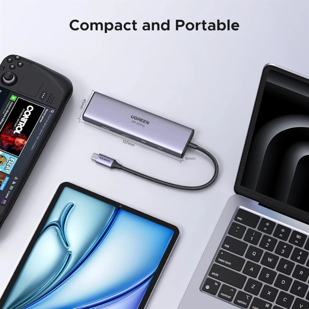UGREEN 15375 Revodok 9 in 1 USB C Hub Gigabit Ethernet Adapter - Image 4