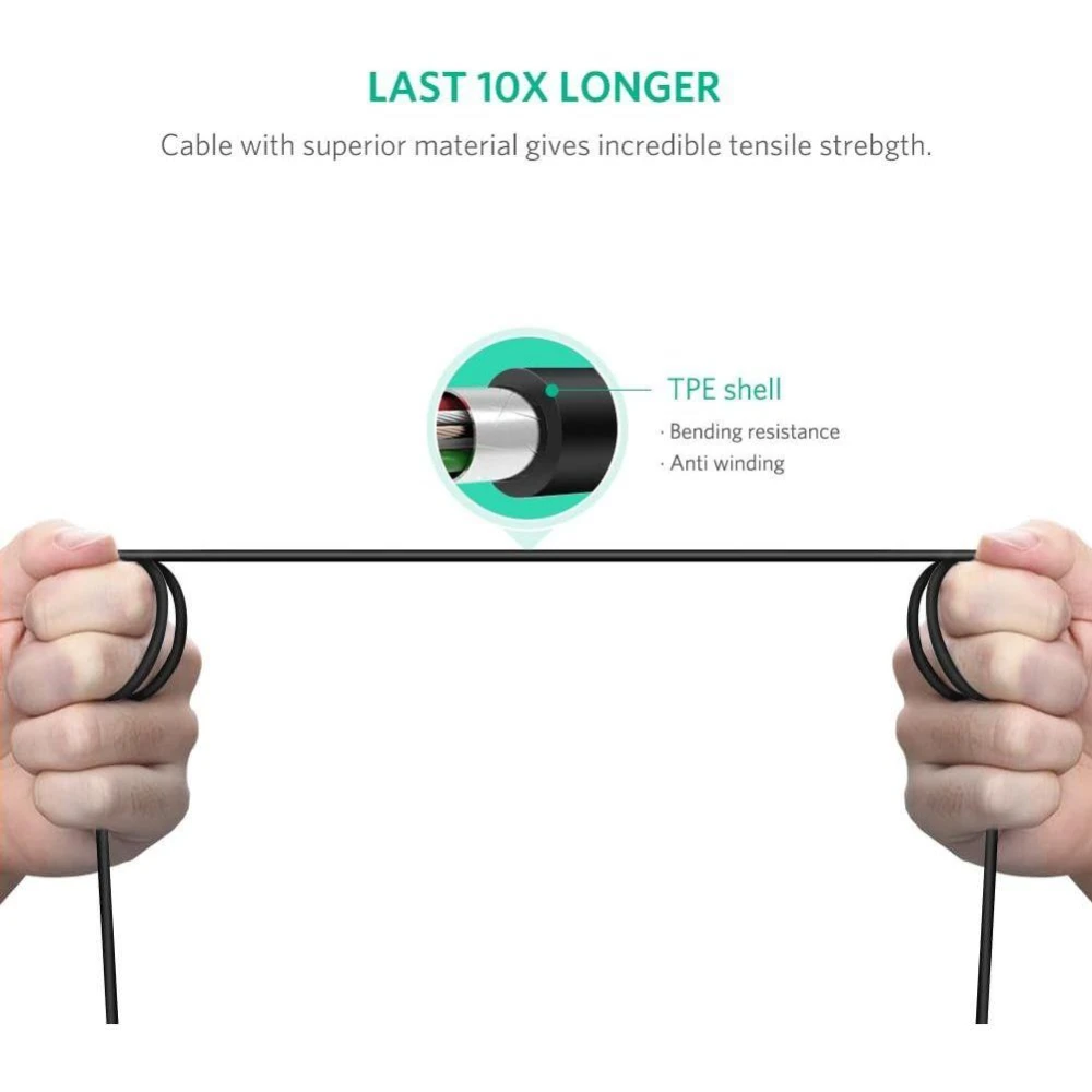 UGREEN 50446 USB Type C to Type B 2.0 PRINTER SCANNER CABLE 2M - Image 4