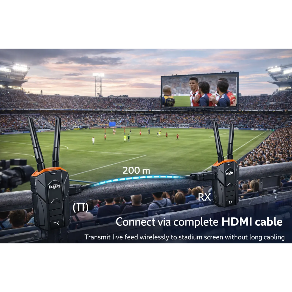 UNITEK V176A WIRELESS HDMI TRANSMITTER & RECEIVER - 200M 1080@60HZ - Image 6