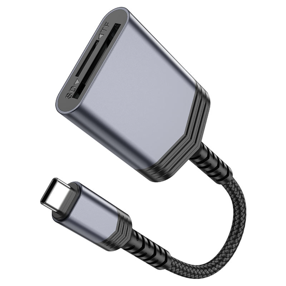 HOCO UA25 2-in-1 Type-C SD & TF Card Reader - Image 3