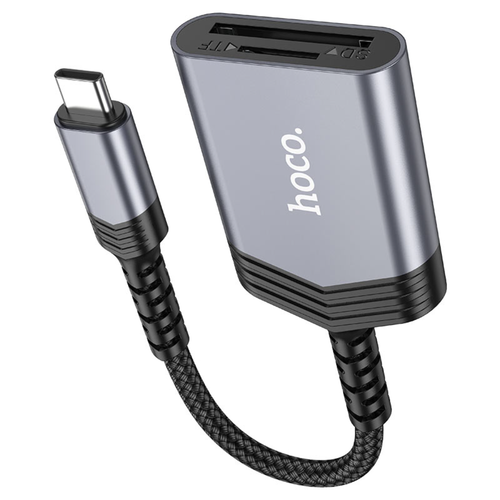 HOCO UA25 2-in-1 Type-C SD & TF Card Reader - Image 4