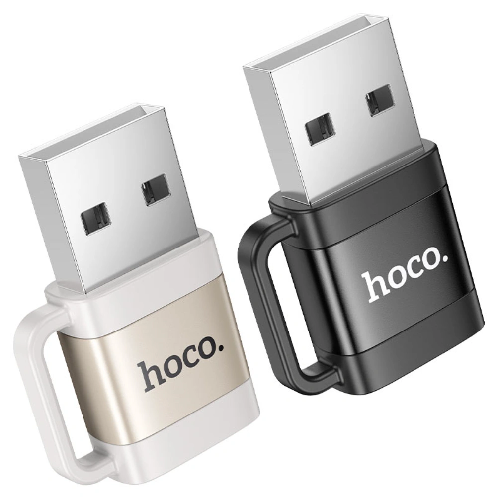 HOCO UA31D USB-A Male to USB-C Female Adapter – USB 2.0 High Speed OTG - Image 5