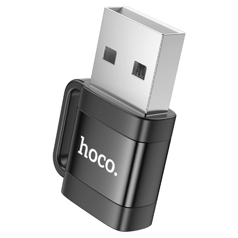 HOCO UA31D USB-A Male to USB-C Female Adapter – USB 2.0 High Speed OTG - Image 2