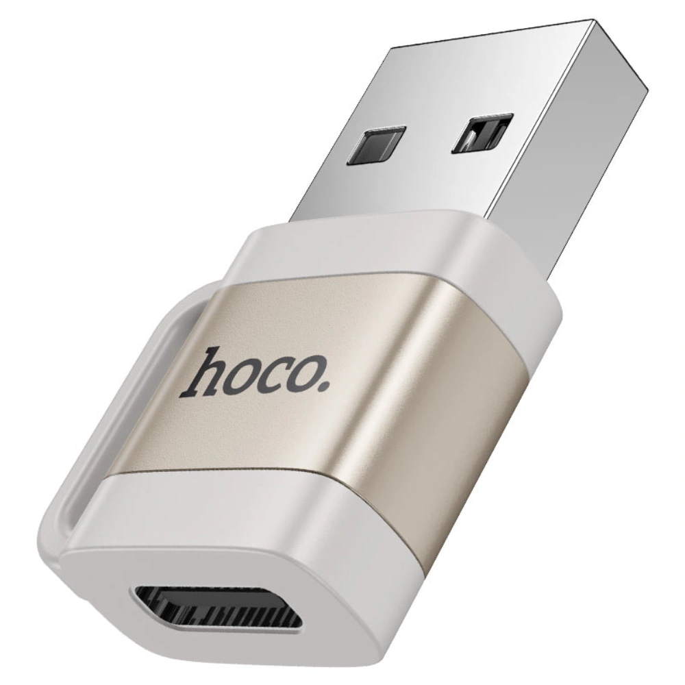 HOCO UA31D USB-A Male to USB-C Female Adapter – USB 2.0 High Speed OTG - Image 4