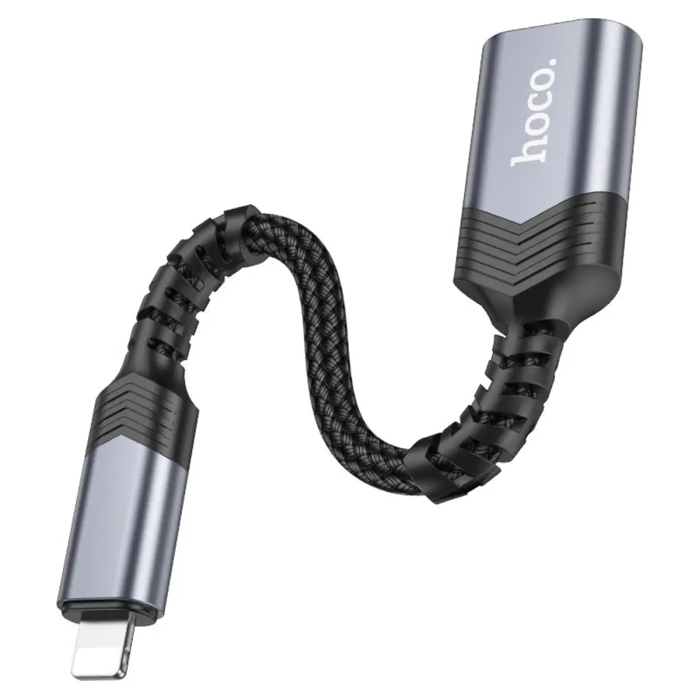 HOCO UA24 Lightning (IP) Male to USB-A 2.0 Female Converter 480Mbps - Image 5