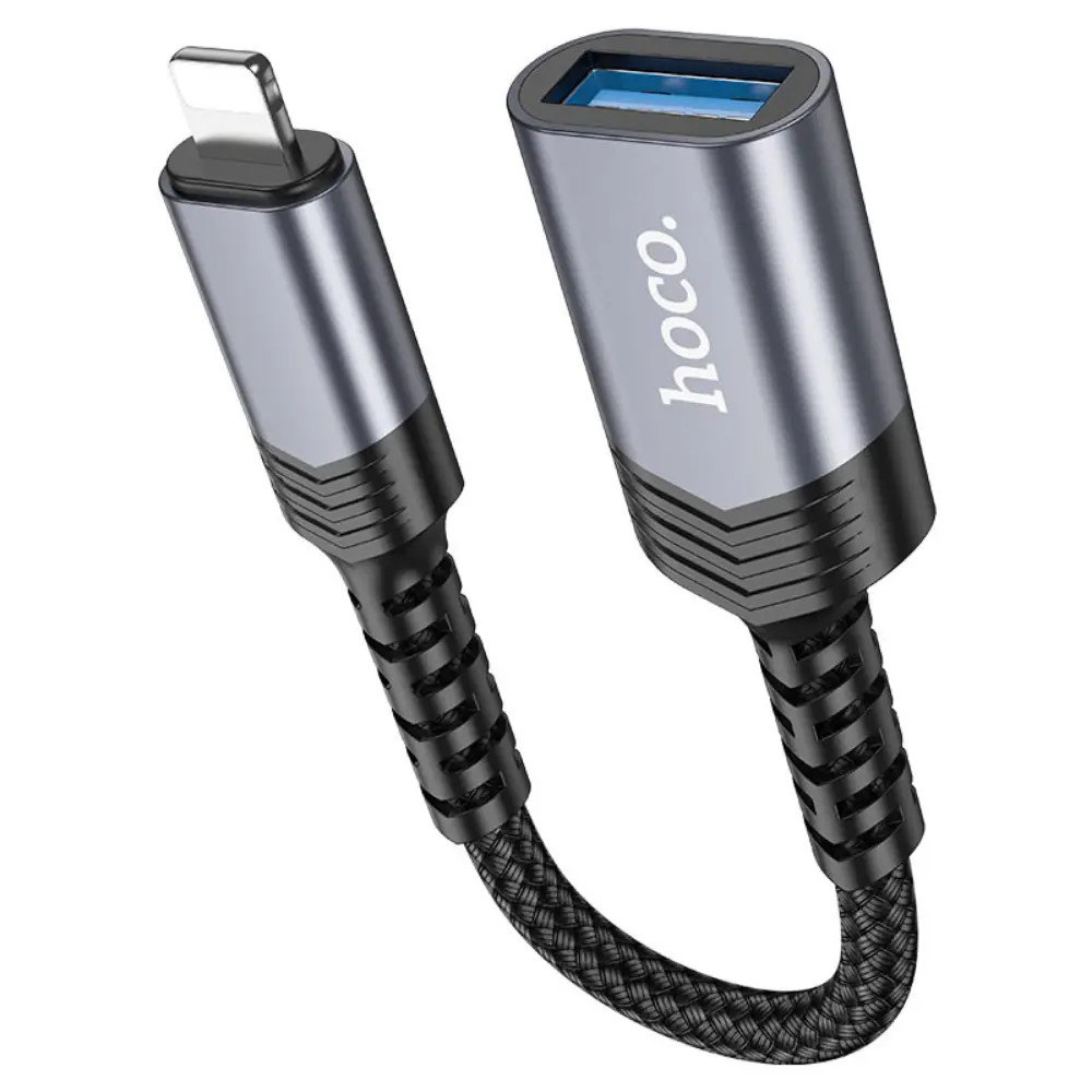 HOCO UA24 Lightning (IP) Male to USB-A 2.0 Female Converter 480Mbps - Image 4
