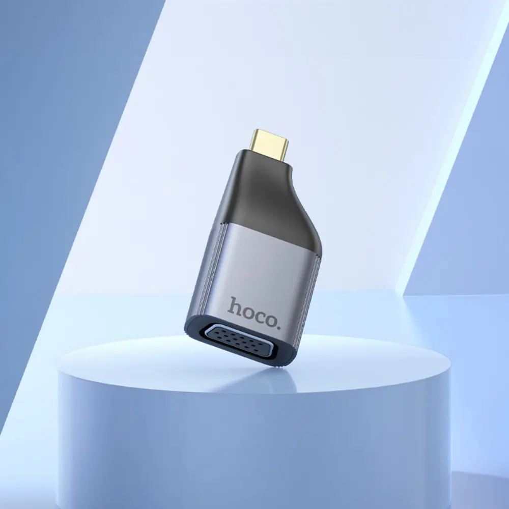 HOCO UA34 USB-C to VGA OTG Display Adapter 2K HD Converter - Image 2