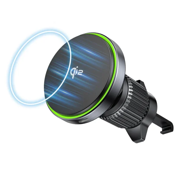 UNITEK P1404ABK01 Qi2 Magnetic Wireless Car Air Vents Charger 15W Fast Charging for iPhone Samsung N52 Magnets